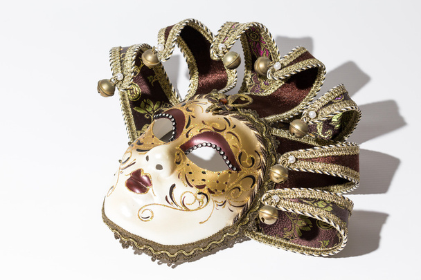 Máscara de venetian de carnaval
 - Foto, Imagem