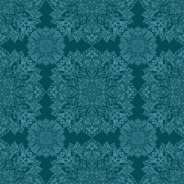 Seamless pattern with mandalas - Vektori, kuva