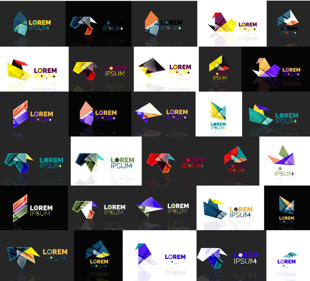 wachsen Pfeil Origami abstrakt Vektor Logo Design Vorlage Papier kreativ Büro Ikone Unternehmen Symbol Konzept - Vektor, Bild
