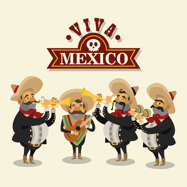 Mexican culture design - Vector, Image