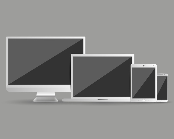 Modern devices set - Vector, Image