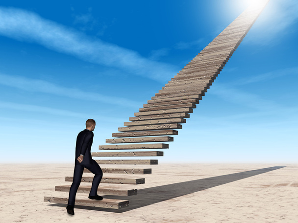 бизнесмен ходит пешком или поднимается по лестнице
 - Фото, изображение
