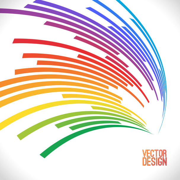 Colorful lines background. - Vector, imagen