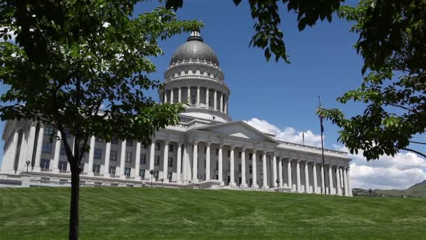 Utah State Capitol Building, Salt Lake City - Materiał filmowy, wideo