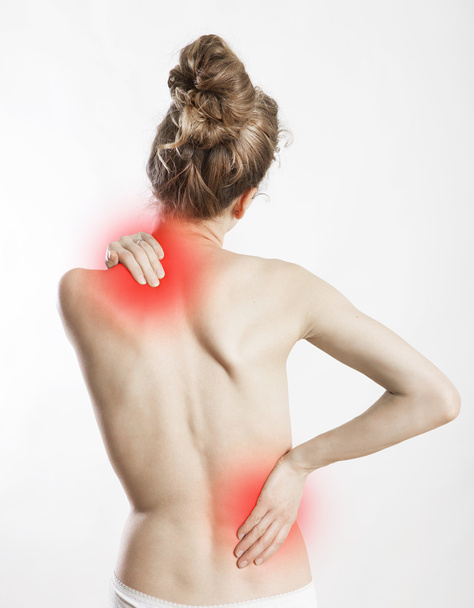 back pain red - Photo, Image