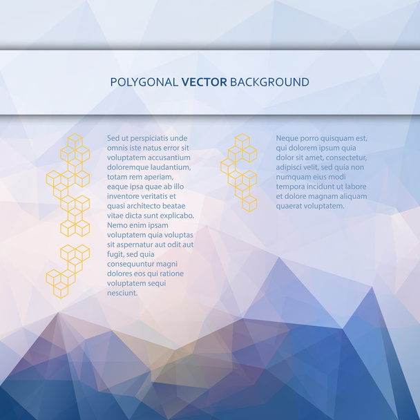 Vector square polygonal background - Vektori, kuva