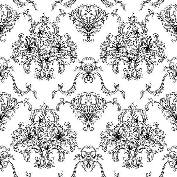 Baroque pattern background - Вектор,изображение