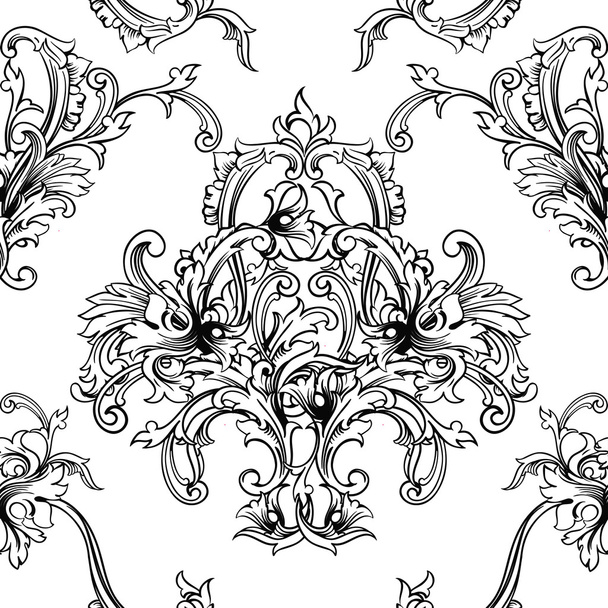Baroque pattern background - Vektor, Bild