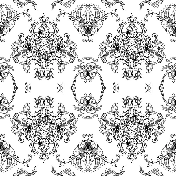 Baroque pattern background - Vektori, kuva