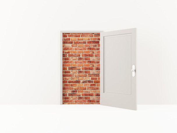Door and brick wall - Photo, Image