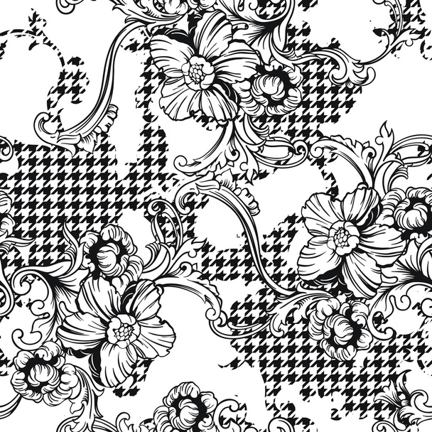 Eclectic fabric plaid seamless pattern - Vektori, kuva