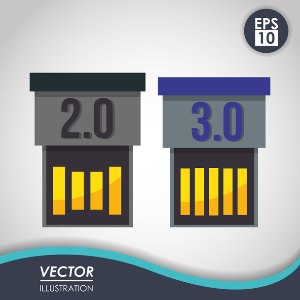 Technology icon design - Vector, Image