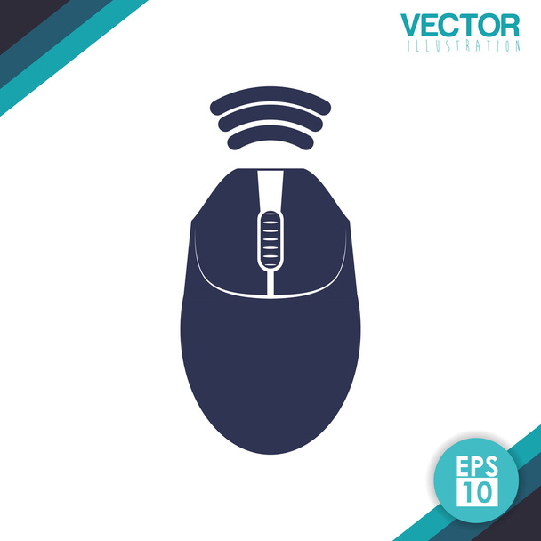 Mouse icon design - Vector, Image