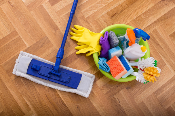 Floor cleaning supplies and equipment - Photo, Image