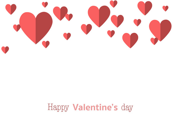 Illustration of a Valentines Day Card - Zdjęcie, obraz