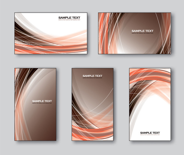 set of Abstract Card Templates - Vector, afbeelding