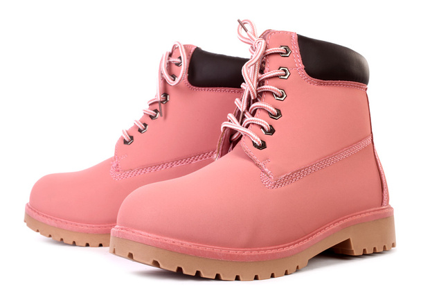 Рожевий робочі черевики
 - Фото, зображення