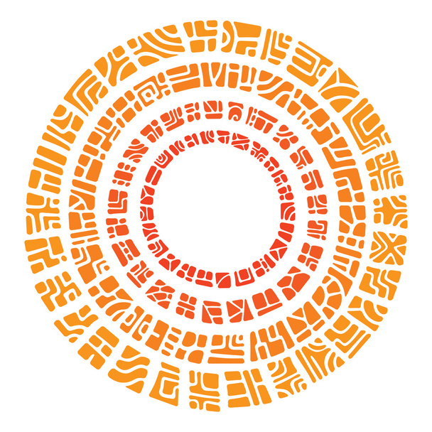 Vector ethnic circle sun - Vector, Image