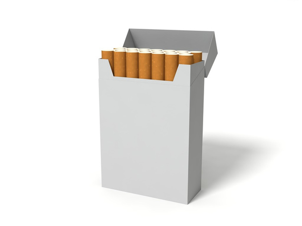 paquete de caja de cigarrillos blanco
 - Foto, Imagen