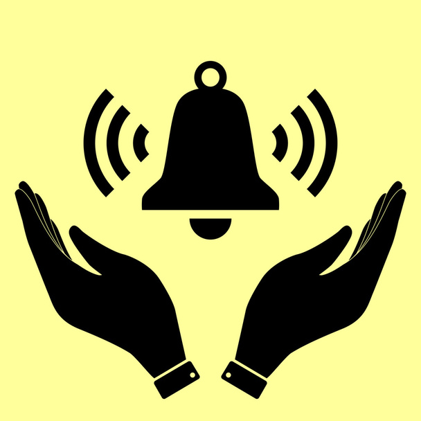 Значок звонка
 - Вектор,изображение