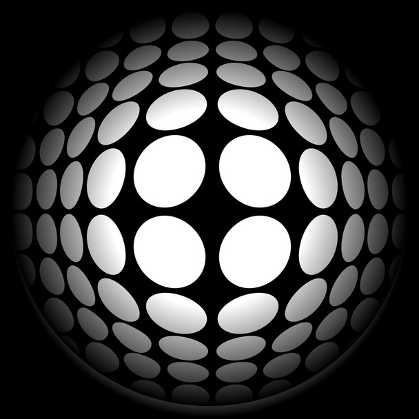 abstract circles monochrome pattern - Διάνυσμα, εικόνα