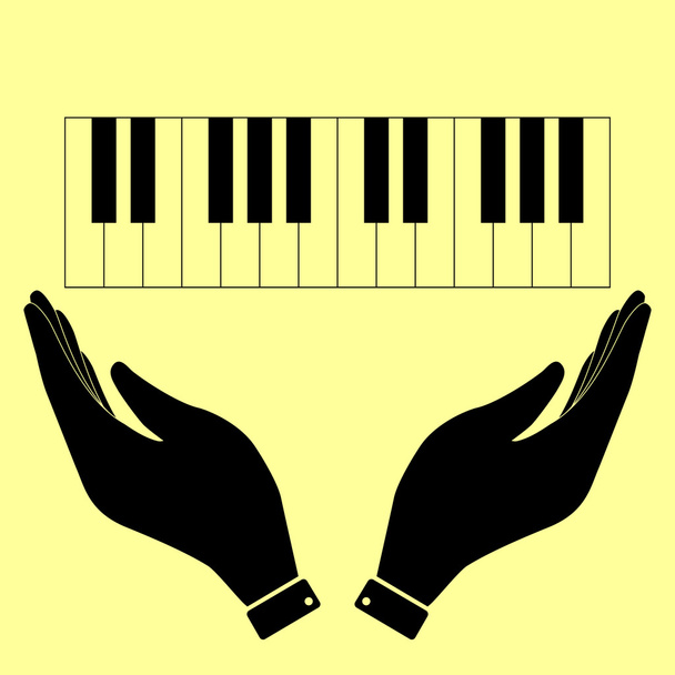 Icono de concepto con las manos
 - Vector, imagen