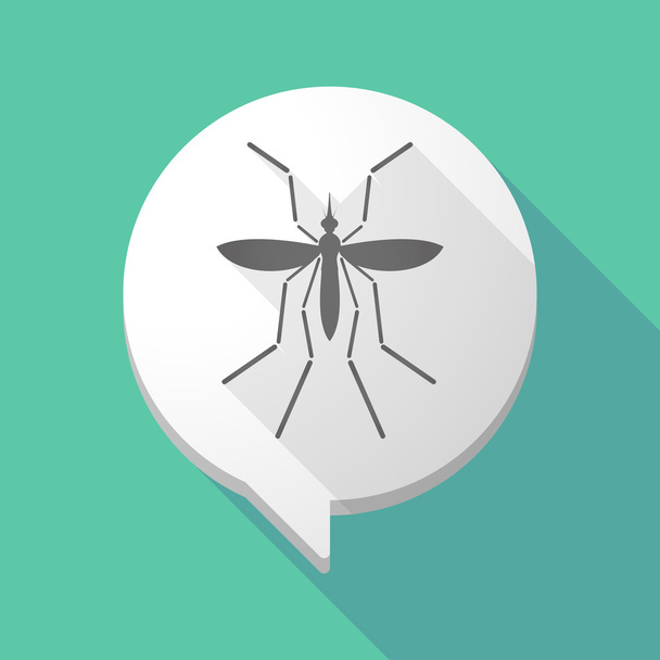 ΖΗΚΑ ιού κομιστή κουνουπιών σε ένα κωμικό μπαλόνι - Διάνυσμα, εικόνα