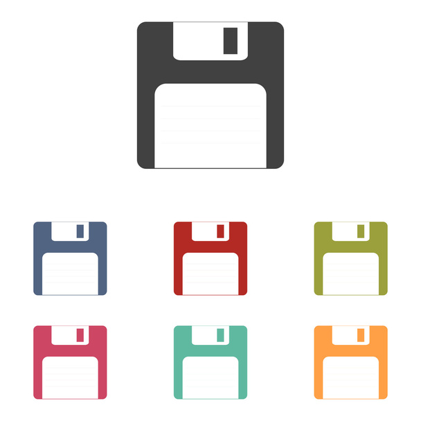 Floppy disk icons set - Vektor, Bild
