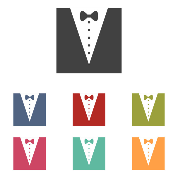 Tuxedo with bow - Vector, Image
