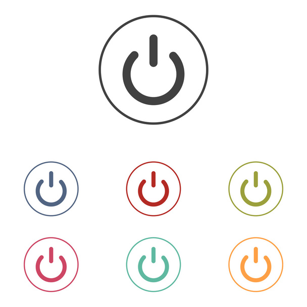 On Off switch icons set - Vector, Image