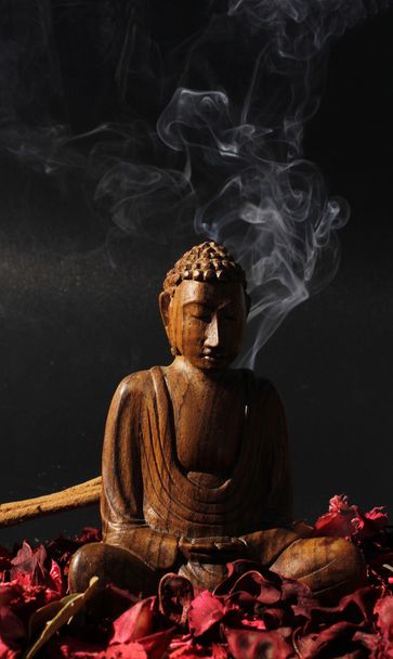 Wooden Buddha - Фото, зображення