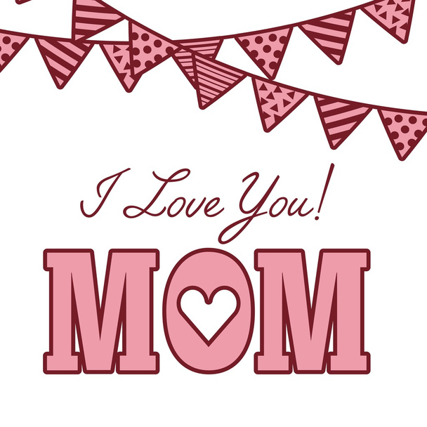 happy mothers day design  - Vector, Image