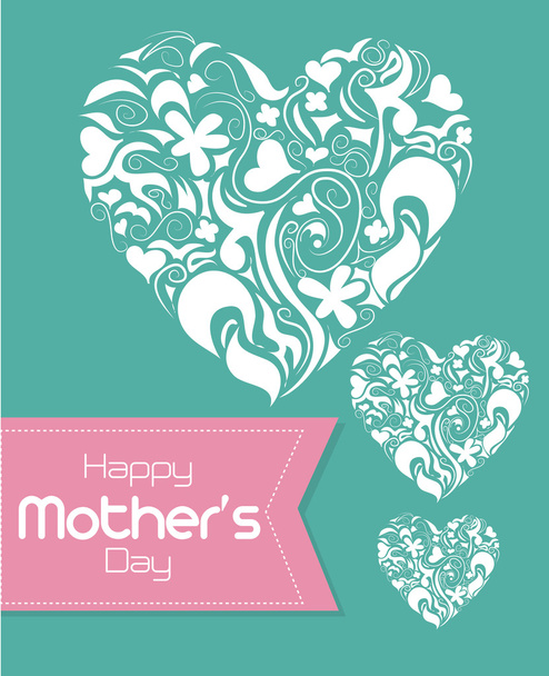 happy mothers day design - Vector, Image