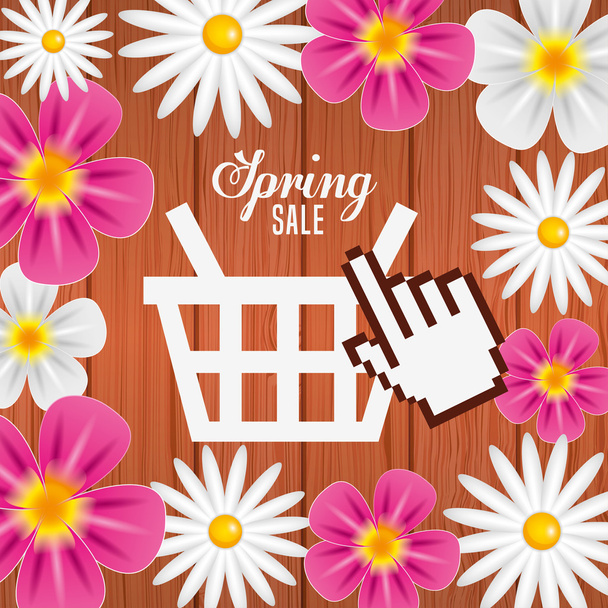 spring sale design  - Διάνυσμα, εικόνα