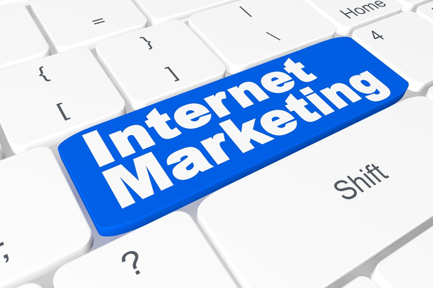 Przycisk "Marketing internetowy" na klawiaturze - Zdjęcie, obraz