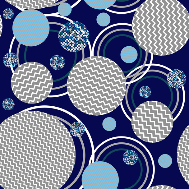 abstract circles seamless pattern - Вектор,изображение