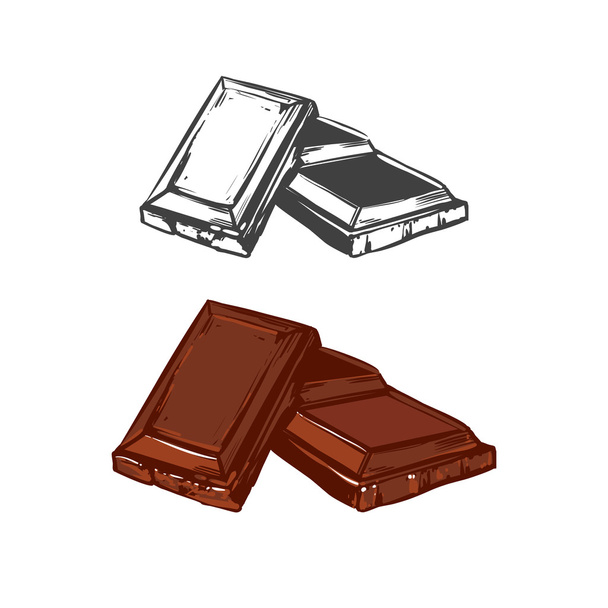 Schokoladenfarbe - Vektor, Bild
