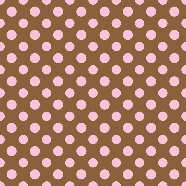 Brown & licht roze Polkadot papier - Foto, afbeelding