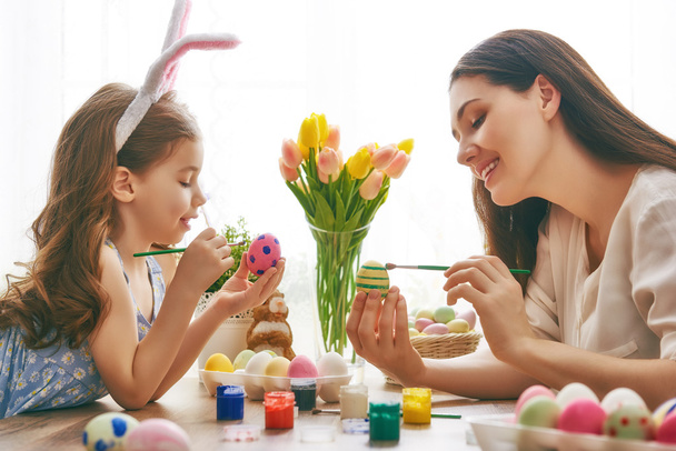 family preparing for Easter - Фото, изображение
