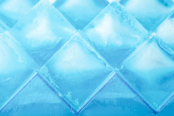 Ice cubes background close-up - 写真・画像