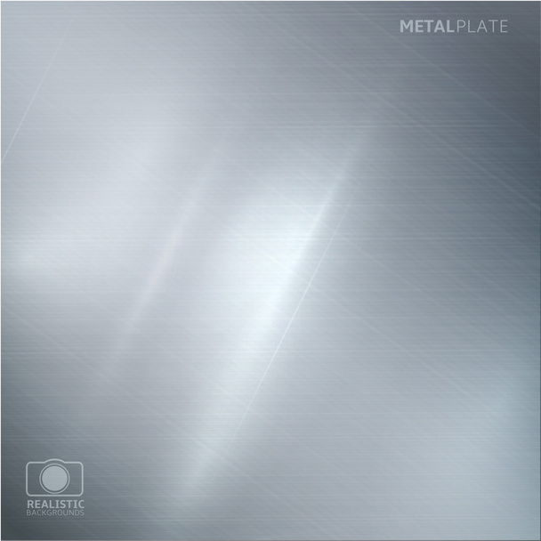 grey chrome metal texture - Vector, Image