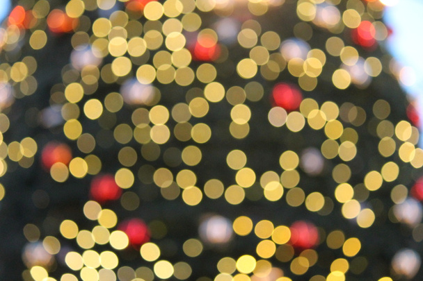 Abstracte Bokeh Kerstmis achtergrond cirkels van lichte defoccussed  - Foto, afbeelding