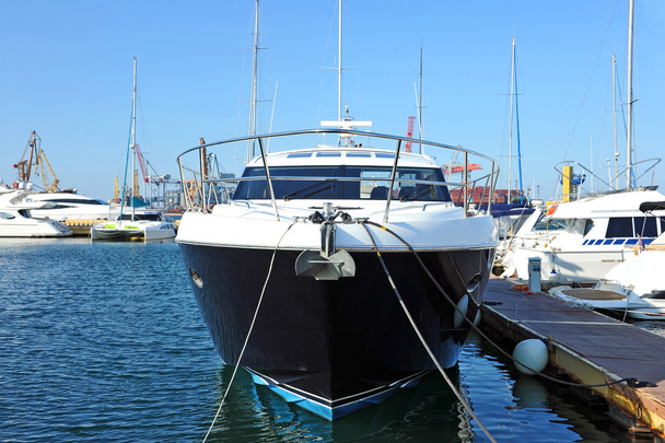 Motor yacht in jetty - Photo, Image