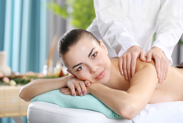 woman relaxing with hand massage  - Photo, Image