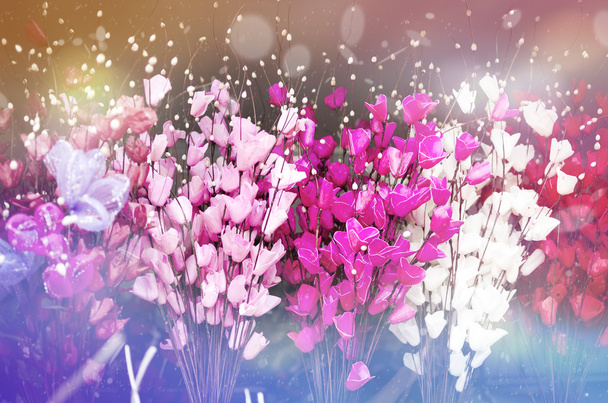 kunstmatige handgemaakte bloemen - Foto, afbeelding