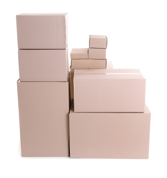 Set of cardboard boxes  - 写真・画像