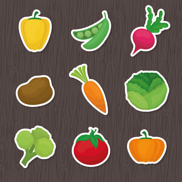 Vegetables icon design - Διάνυσμα, εικόνα