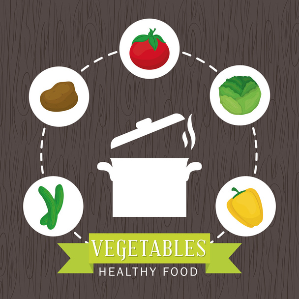 Diseño de icono de verduras
 - Vector, imagen
