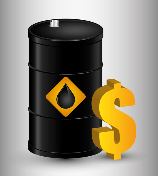 Oil price design - Vector, Image