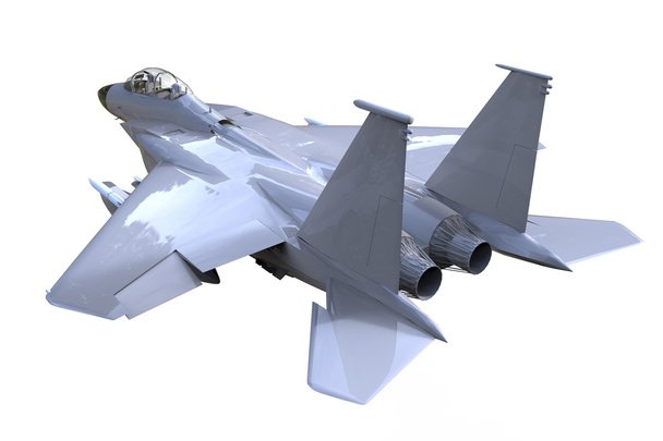 F-16 samolot Fighting Falcon na białym tle - Zdjęcie, obraz